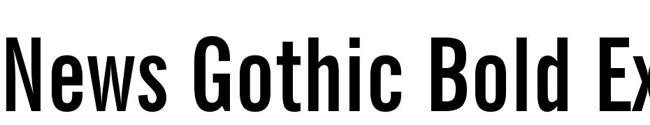 News Gothic Bold Extra Condensed BT Polices Telecharger